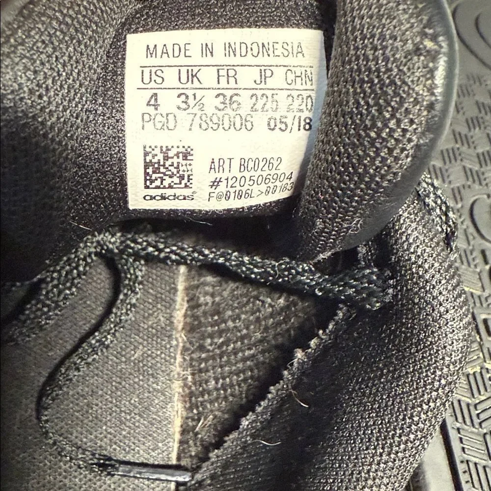 Adidas Black Shoes with Bronze Accents - Picture 6 of 6